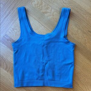 Athleta Girl Blue Ribbed Tank